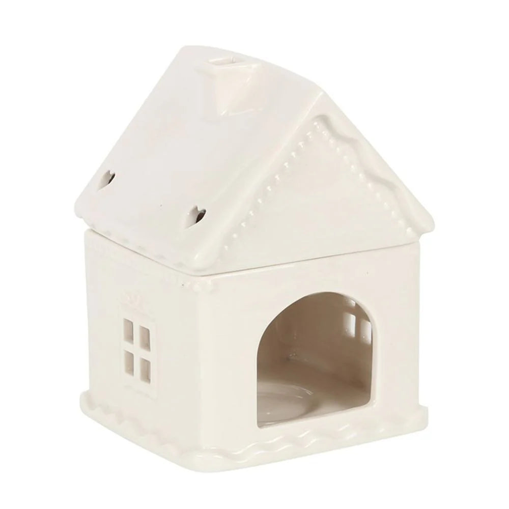 White Gingerbread House - Tealight Wax Melt Warmer