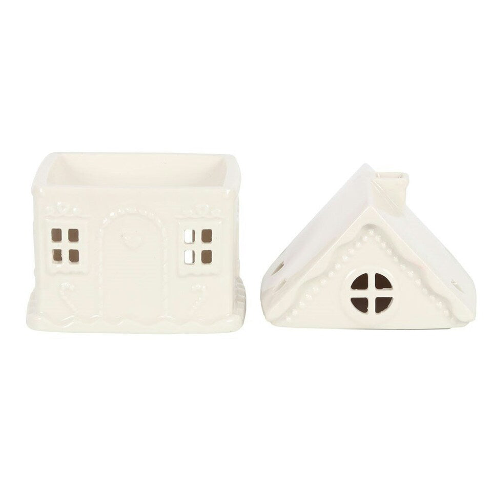 White Gingerbread House - Tealight Wax Melt Warmer