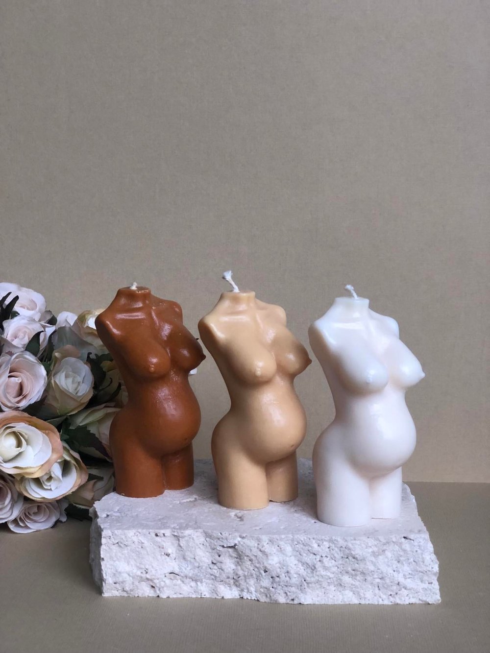 Pregnant Torso Scented Soy Candle Scented By Eight