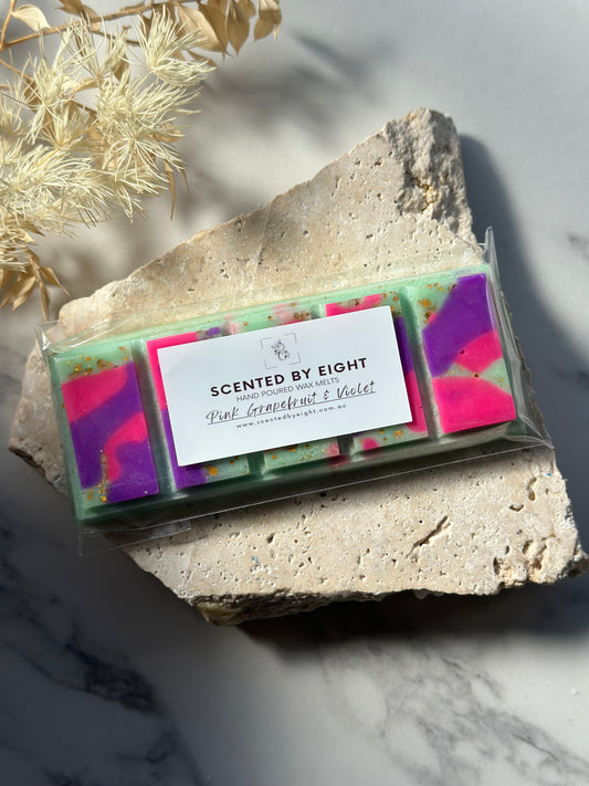 Pink Grapefruit & Violet Snap Bar - Wax Melt